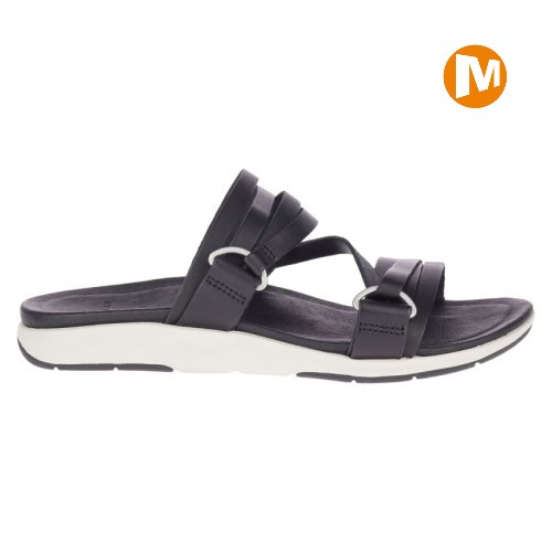 Merrell Kalari Shaw Badelatschen Damen Schwarz [DE-VYIAD]